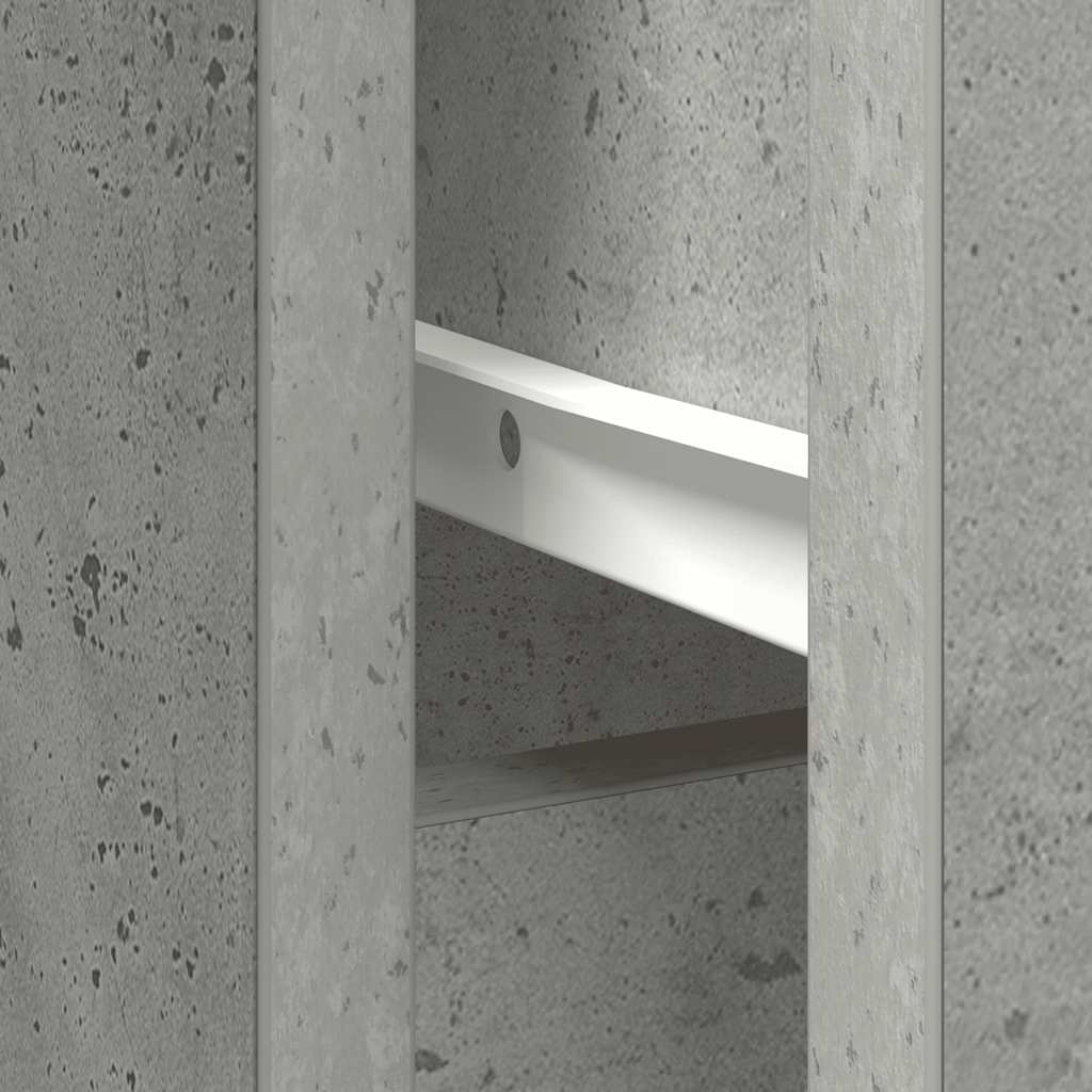 Dressoir met lade 101x35x76 cm spaanplaat betongrijs