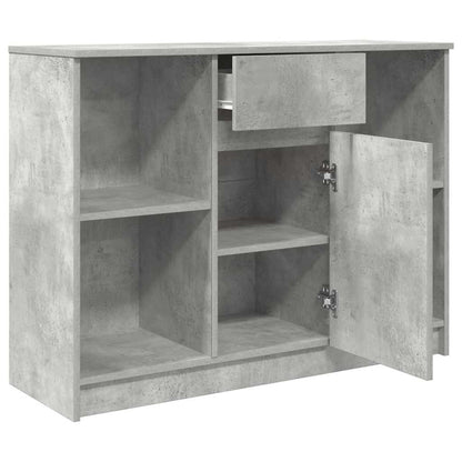 Dressoir met lade 101x35x76 cm spaanplaat betongrijs