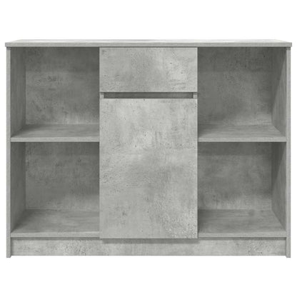 Dressoir met lade 101x35x76 cm spaanplaat betongrijs