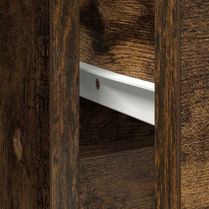 Dressoir met lade 101x35x76 cm spaanplaat gerookt eikenkleurig