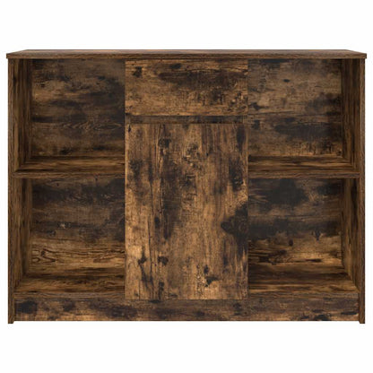 Dressoir met lade 101x35x76 cm spaanplaat gerookt eikenkleurig