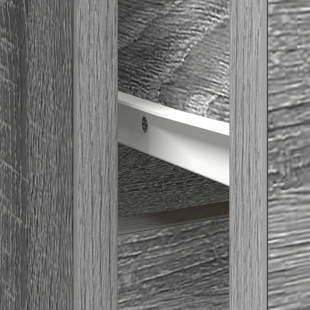 Dressoir met lade 101x35x76 cm spaanplaat grijs Sonoma