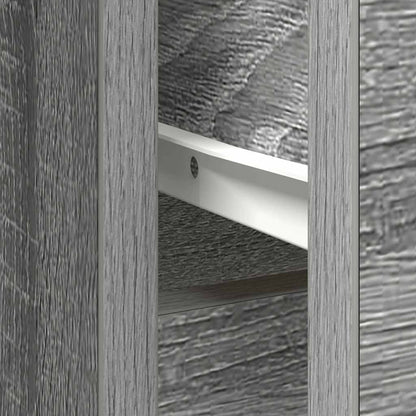 Dressoir met lade 101x35x76 cm spaanplaat grijs Sonoma