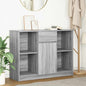 Dressoir met lade 101x35x76 cm spaanplaat grijs Sonoma
