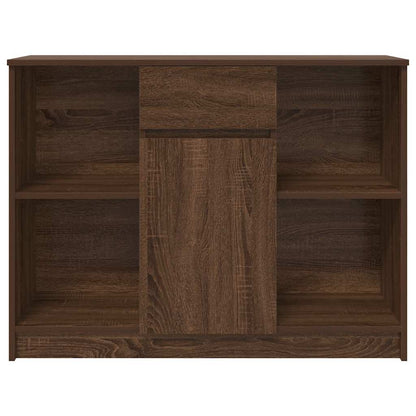 Dressoir met lade 101x35x76 cm spaanplaat bruin eikenkleurig