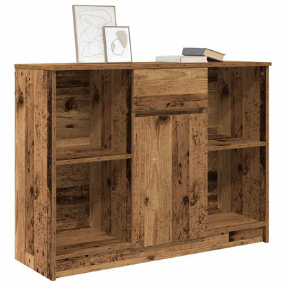 Dressoir met lade 101x35x76 cm spaanplaat oud hout
