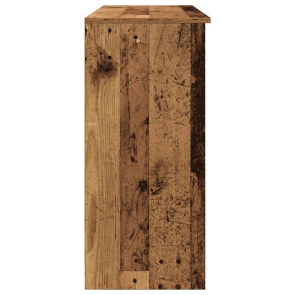 Dressoir met lade 101x35x76 cm spaanplaat oud hout