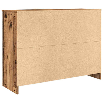 Dressoir met lade 101x35x76 cm spaanplaat oud hout