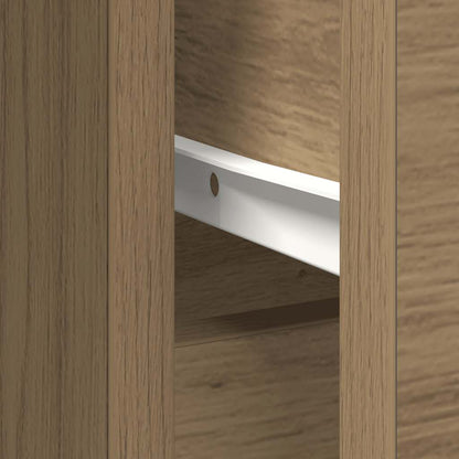 Dressoir lade 101x35x76 cm spaanplaat artisanaal eikenkleurig