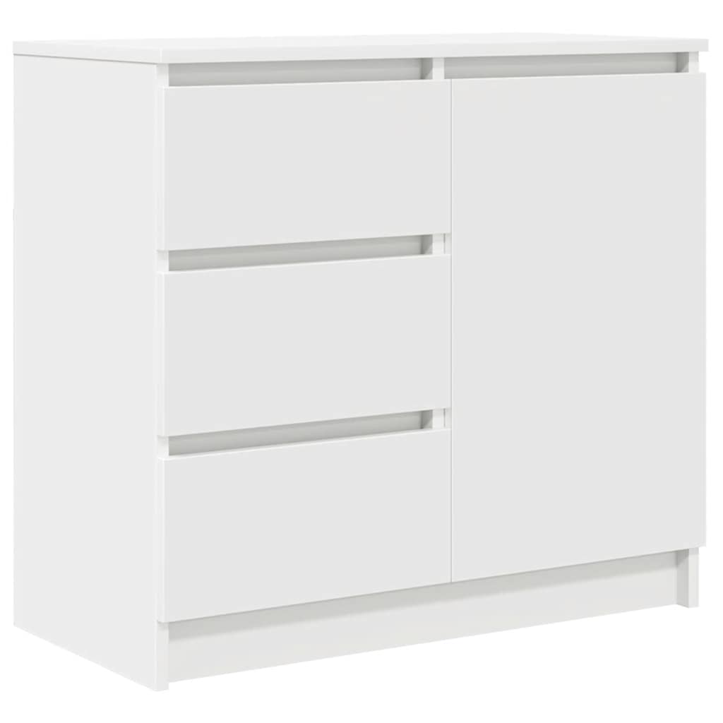 Dressoir met lade 71x35x65 cm spaanplaat wit