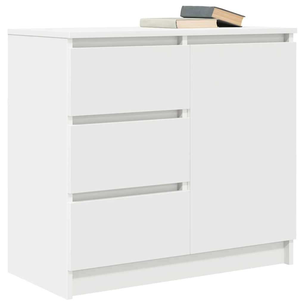 Dressoir met lade 71x35x65 cm spaanplaat wit