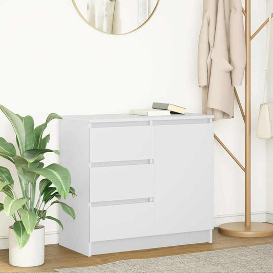 Dressoir met lade 71x35x65 cm spaanplaat wit