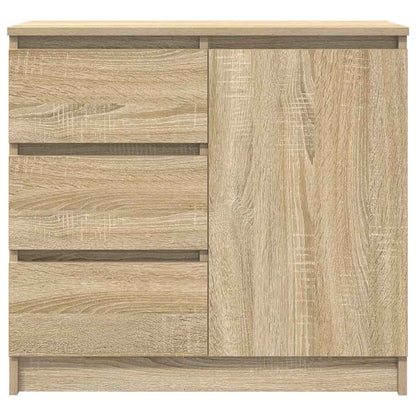 Dressoir met lade 71x35x65 cm spaanplaat sonoma eikenkleurig