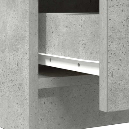 Dressoir met lade 71x35x65 cm spaanplaat betongrijs