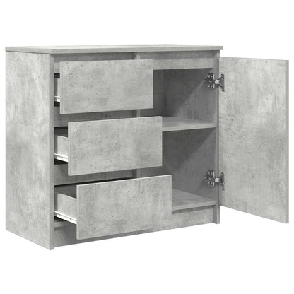 Dressoir met lade 71x35x65 cm spaanplaat betongrijs