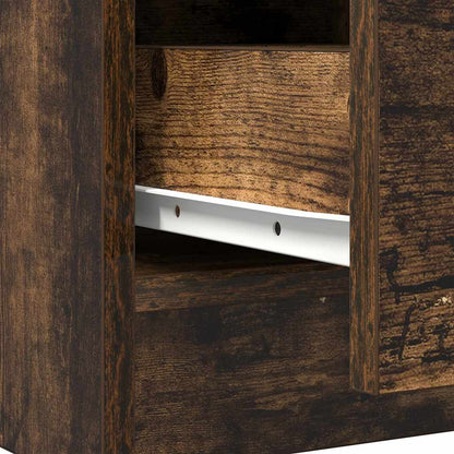 Dressoir met lade 71x35x65 cm spaanplaat gerookt eikenkleurig