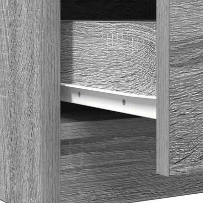 Dressoir met lade 71x35x65 cm spaanplaat grijs Sonoma