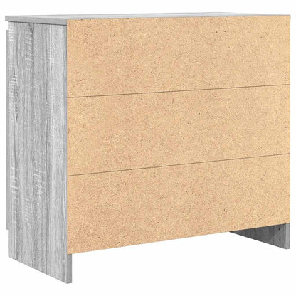 Dressoir met lade 71x35x65 cm spaanplaat grijs Sonoma