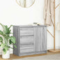 Dressoir met lade 71x35x65 cm spaanplaat grijs Sonoma