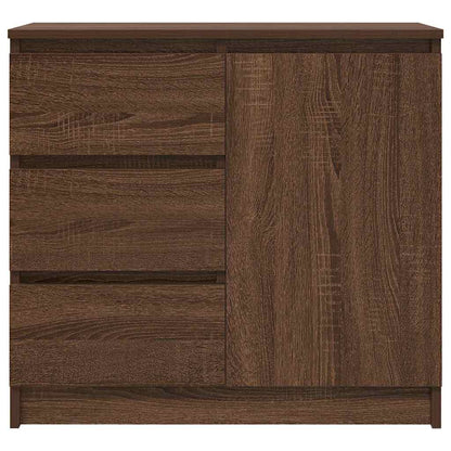 Dressoir met lade 71x35x65 cm spaanplaat bruin eikenkleurig