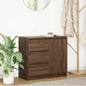Dressoir met lade 71x35x65 cm spaanplaat bruin eikenkleurig