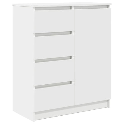 Dressoir met lades 71x35x84 cm spaanplaat wit