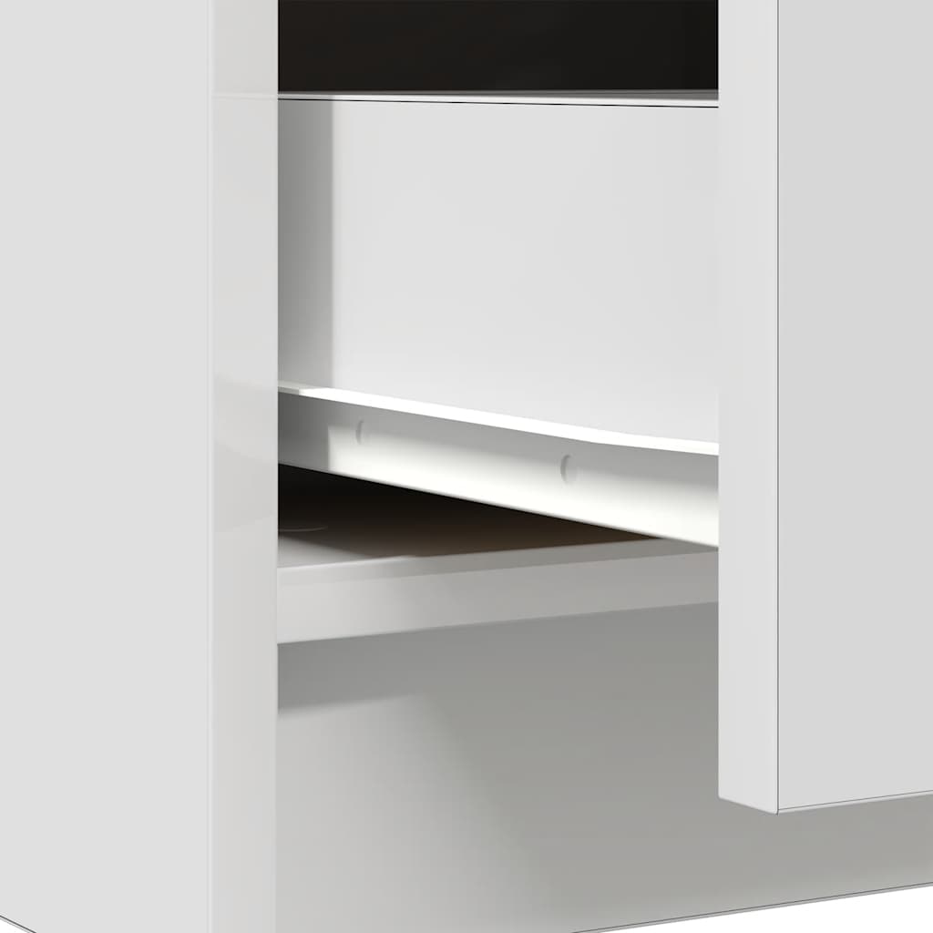 Dressoir met lades 71x35x84 cm spaanplaat wit