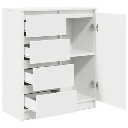 Dressoir met lades 71x35x84 cm spaanplaat wit