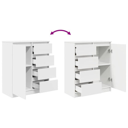 Dressoir met lades 71x35x84 cm spaanplaat wit