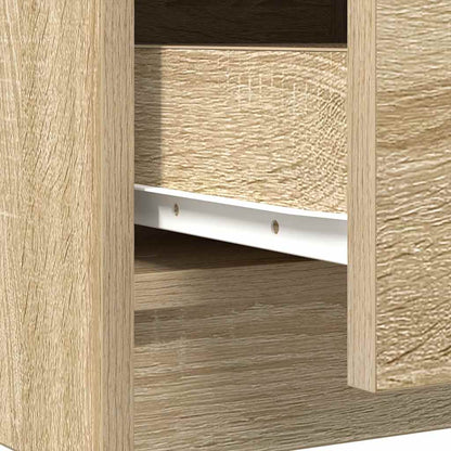 Dressoir met lades 71x35x84 cm spaanplaat sonoma eikenkleurig
