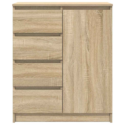 Dressoir met lades 71x35x84 cm spaanplaat sonoma eikenkleurig