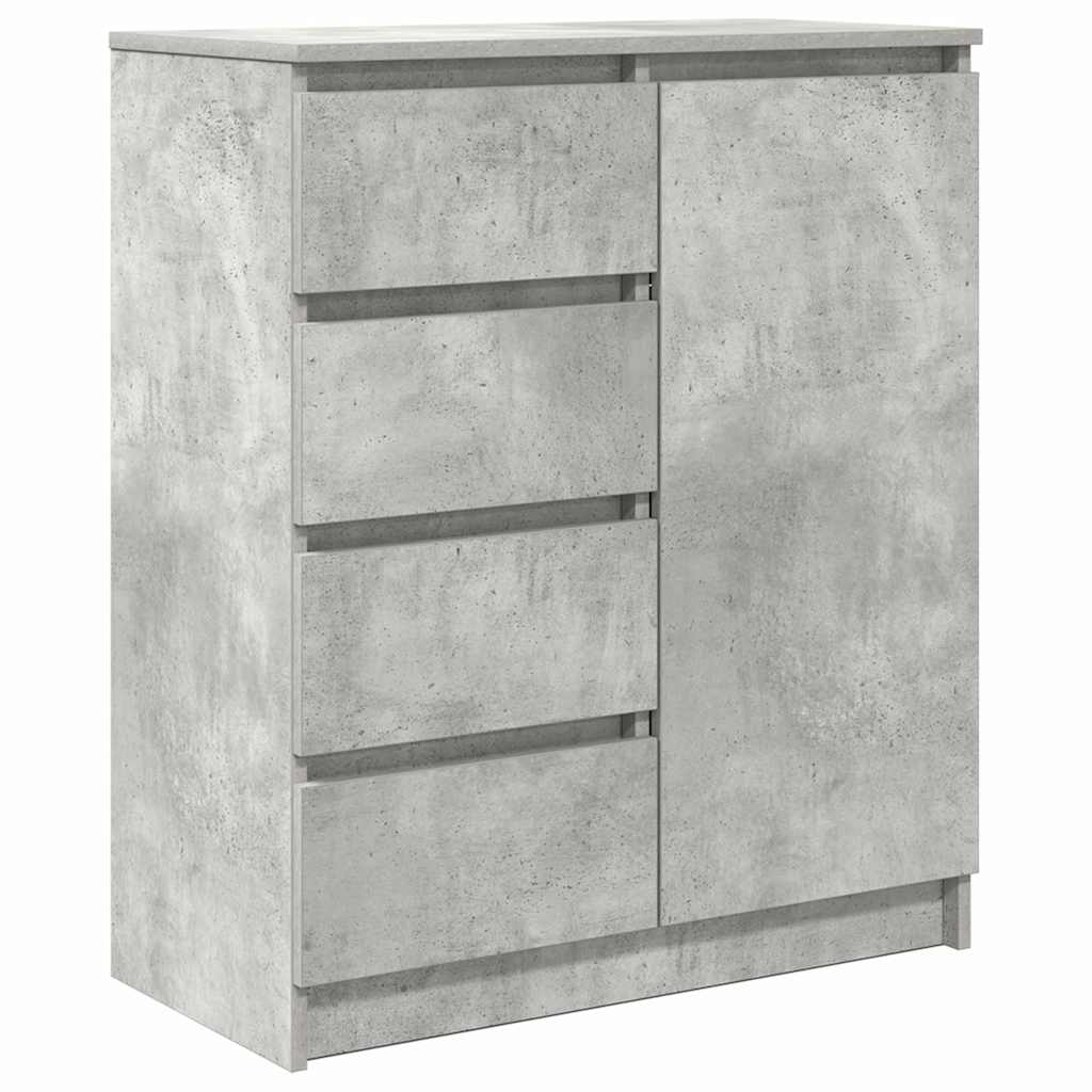 Dressoir met lades 71x35x84 cm spaanplaat betongrijs