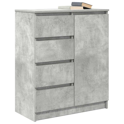Dressoir met lades 71x35x84 cm spaanplaat betongrijs