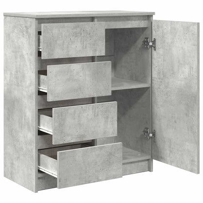 Dressoir met lades 71x35x84 cm spaanplaat betongrijs