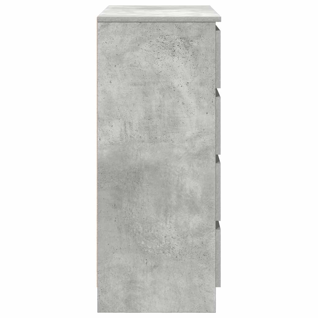 Dressoir met lades 71x35x84 cm spaanplaat betongrijs