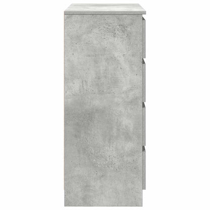 Dressoir met lades 71x35x84 cm spaanplaat betongrijs