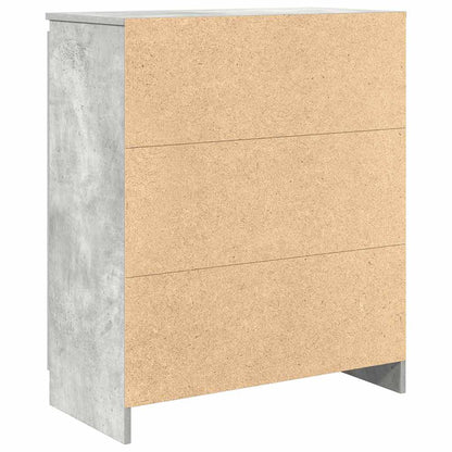 Dressoir met lades 71x35x84 cm spaanplaat betongrijs