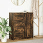 Dressoir met lades 71x35x84 cm spaanplaat gerookt eiken