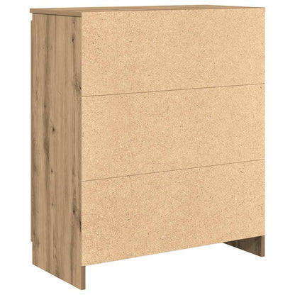 Dressoir lades 71x35x84 cm spaanplaat artisanaal eikenkleurig