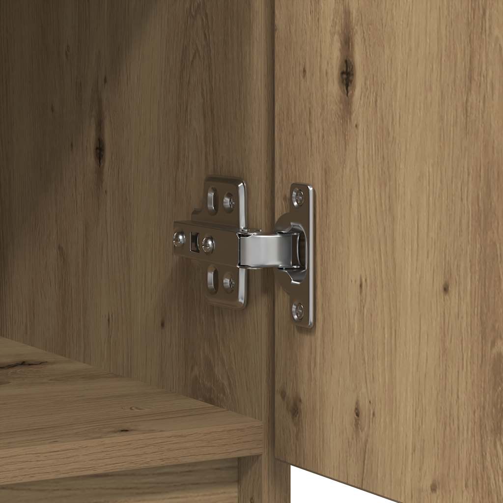 Dressoir lades 71x35x84 cm spaanplaat artisanaal eikenkleurig