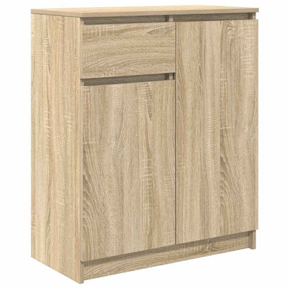 Dressoir met lade 71x35x84 cm spaanplaat sonoma eikenkleurig