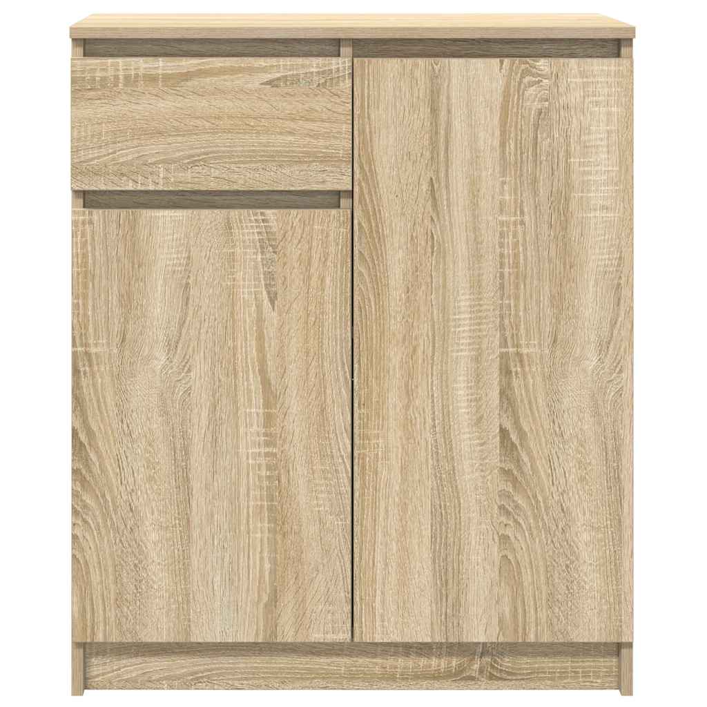 Dressoir met lade 71x35x84 cm spaanplaat sonoma eikenkleurig
