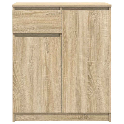 Dressoir met lade 71x35x84 cm spaanplaat sonoma eikenkleurig