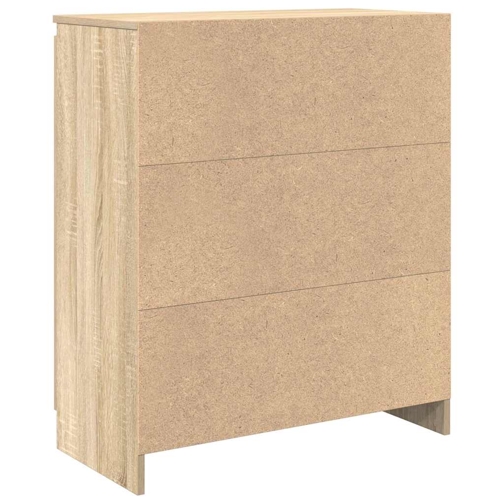 Dressoir met lade 71x35x84 cm spaanplaat sonoma eikenkleurig