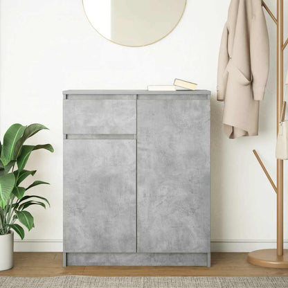 Dressoir met lade 71x35x84 cm spaanplaat betongrijs