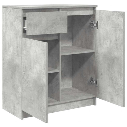 Dressoir met lade 71x35x84 cm spaanplaat betongrijs