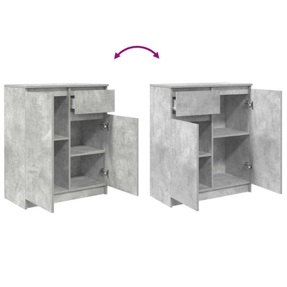 Dressoir met lade 71x35x84 cm spaanplaat betongrijs