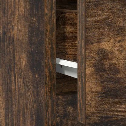 Dressoir met lade 71x35x84 cm spaanplaat gerookt eikenkleurig