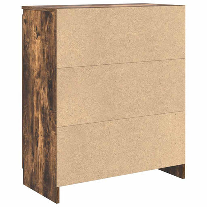 Dressoir met lade 71x35x84 cm spaanplaat gerookt eikenkleurig