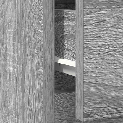 Dressoir met lade 71x35x84 cm spaanplaat grijs Sonoma